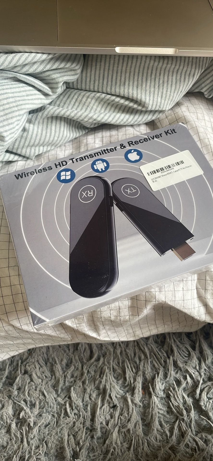 4K Wireless HDMI Transmitter and Receiver 100FT, Plug&Play Portable 2.4G/5G Wireless HDMI Extender