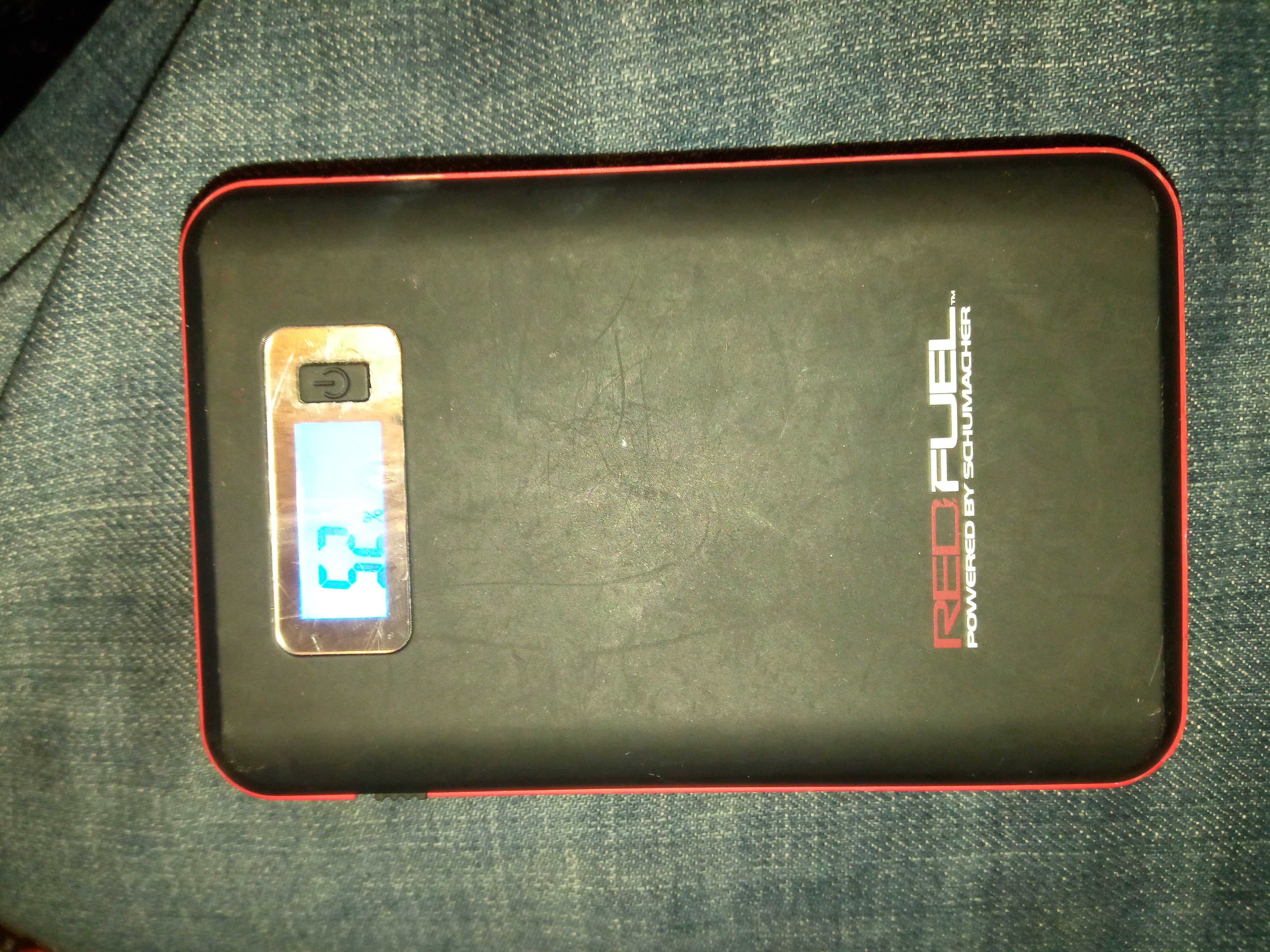 Red Fuel Portable Jump Starter and Battery Charger