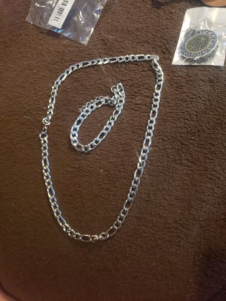 20" Silver Cuban Link