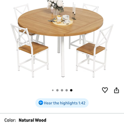 Dining Table Set with 4 chairs
