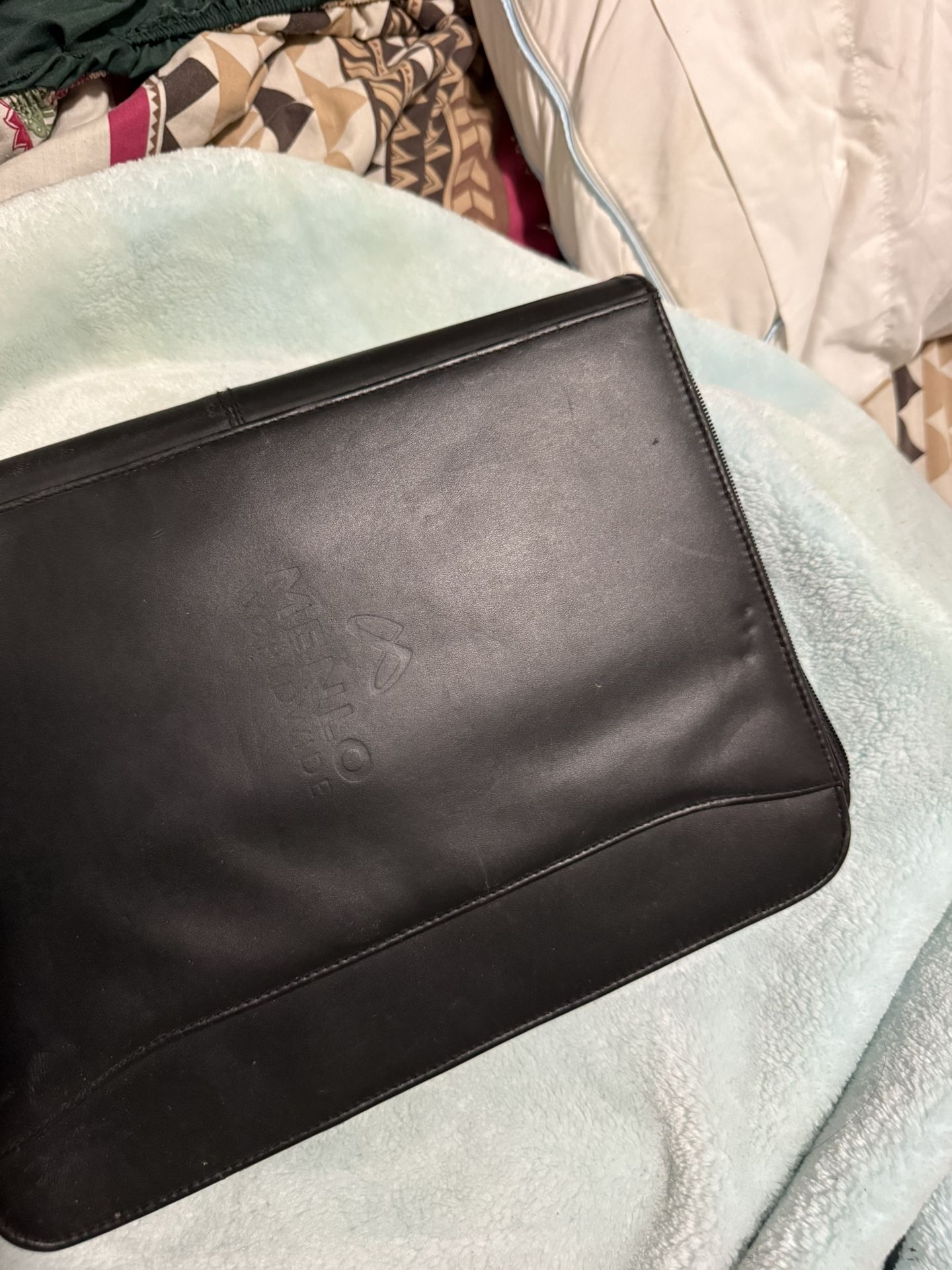 Black Leather Portfolio organizer