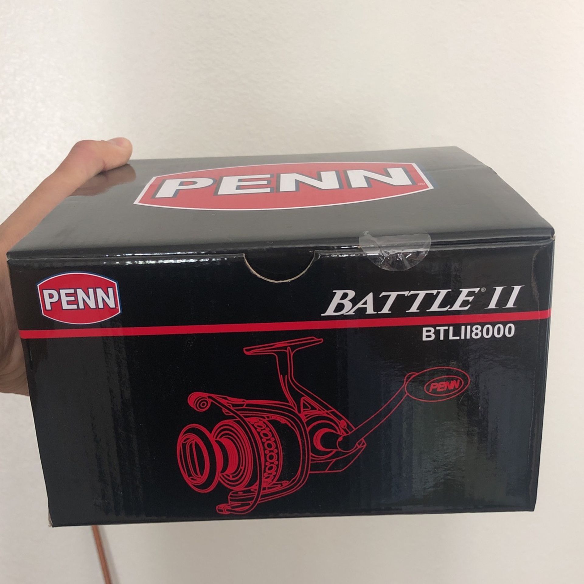 Penn Battle II 8000 Spinning reel New With New Braid
