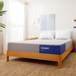 Casper One Mattress + Box Spring Foundation + Metal Bed Frame Bundle