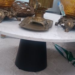 Vintage Mcm Postmodern Coffee Table Marble Top