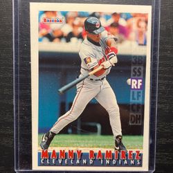 1995 Topps Bazooka Manny Ramirez Baseball Card #109