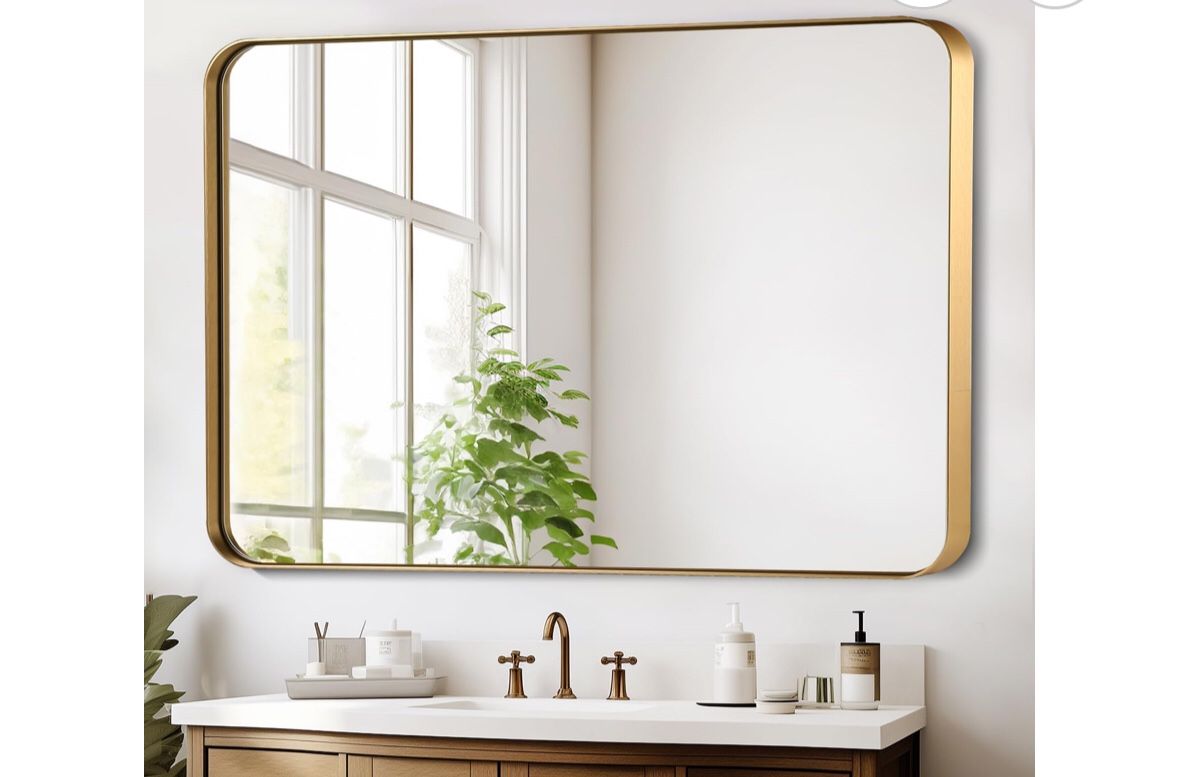 Gold Bathroom Mirror