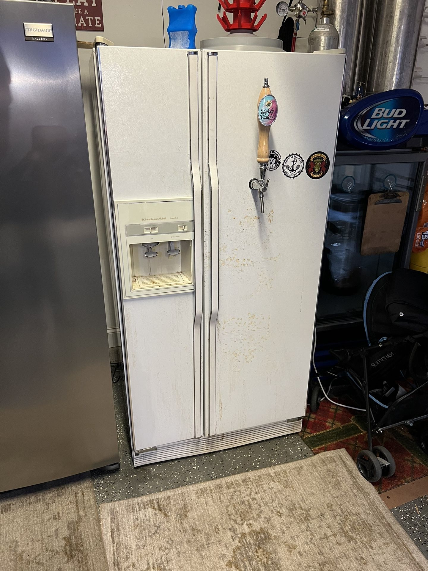 Refrigerator Converted Into Kegerator