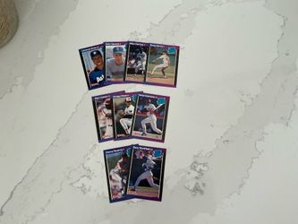 Baseball Trading Cards Rate Rookie Donruss 89. Lot of 9