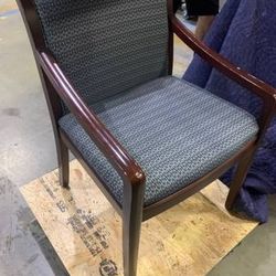 (3) Wood Frame Chairs Material Seat ..... Plus 70 Other Chairs