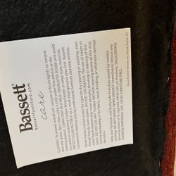 Bassett Maroon Footstool/Ottoman