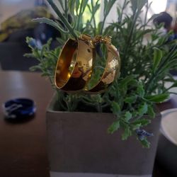 Vintage Monet Clip On Hoops (Heavy)