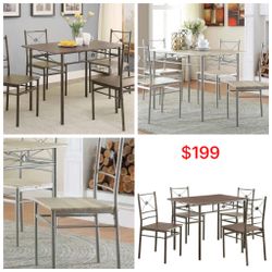 New 5-piece Dinette Set $199