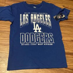 LA Dodgers Shirt XL Boys Youth With Tags 