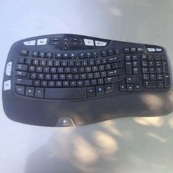LOGITECH K350 WIRELESS KEYBOARD (BLACK)
