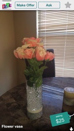 Beautiful vase and flowers