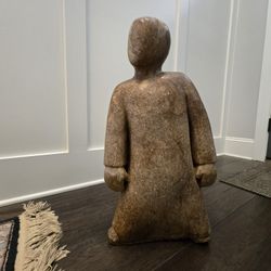 Large Hand Carved Soapstone Figure