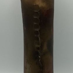 Kelly McCarty Abstract Raku Cylinder Vase