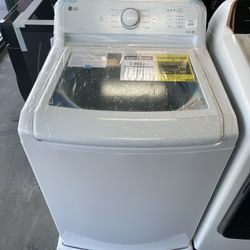 Lg 4.3 Cu Top Load Washer In White With Impeller 