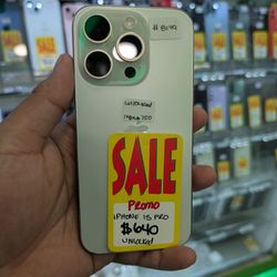 iPhone 15 Pro 128GB Unlocked $80 Down 