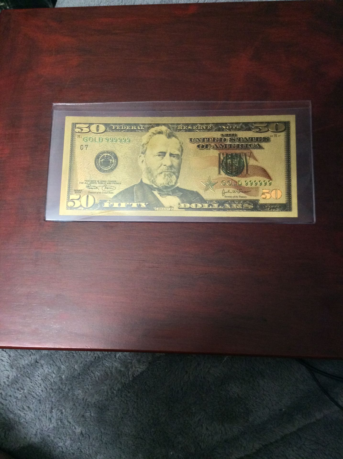 Silver And Gold Quarters And $50 Gold Foil With Box And Extra Gold Plated Coins