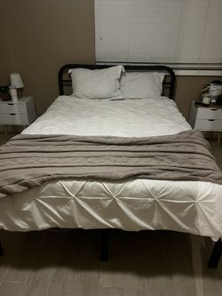 Queen Mattress And Bed frame Set