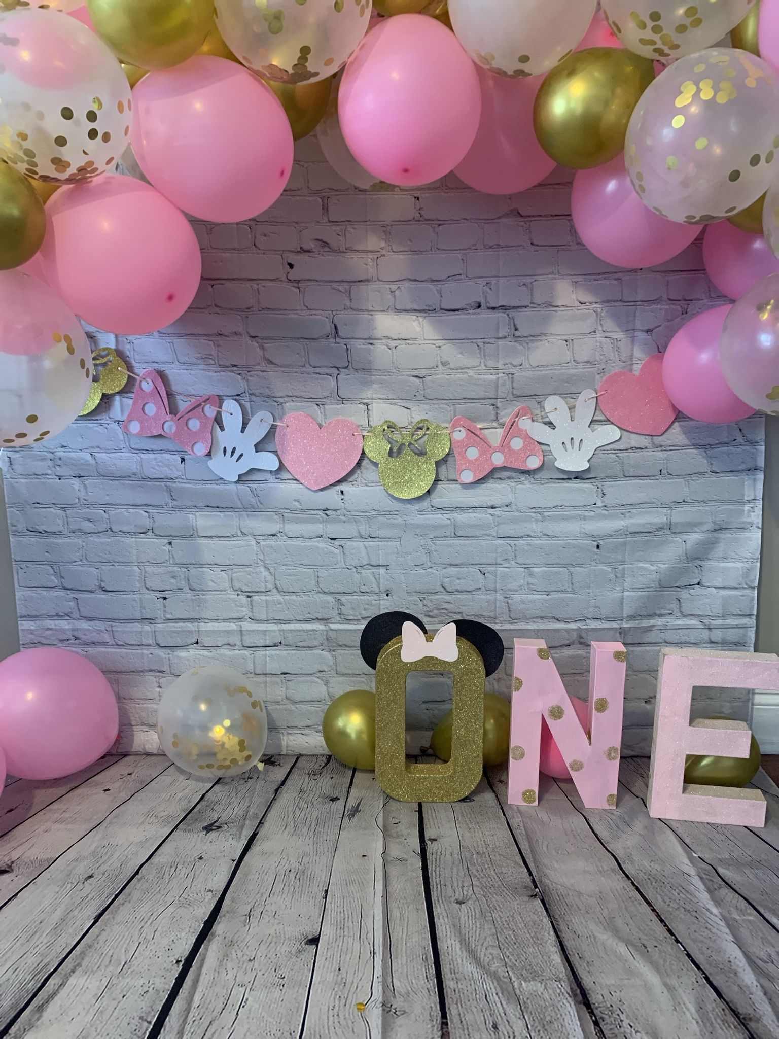 1st Birthday Minnie Mouse Decorations 