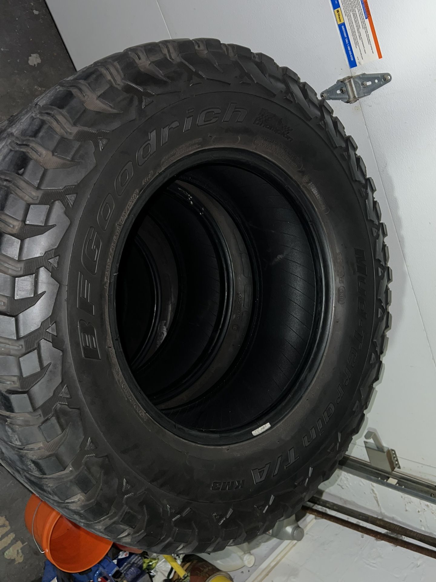 4 BFGoodrich Mud Terrain T/A KM3 295/70R18 Off-Road Truck Tires