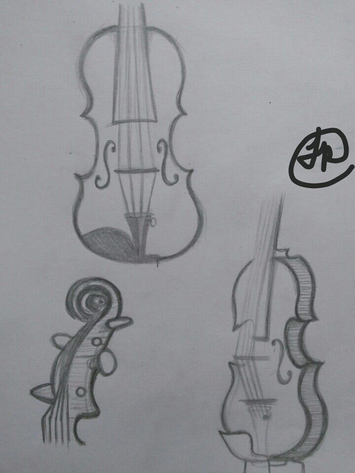 VIOLIN-HAND DRAWN ART