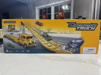 Toddler Car Truck Toys for 3 4 5 6 7 8 Years Old Boys, Transporter Truck Toy Track Set with 12 Die-Cast Car Toys, Toy Gifts for 3 4 5 6 Year Old Boys 