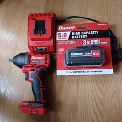 impact wrench 3/8" chuck brushless with rapid chrager and 5AH battery brand new $160