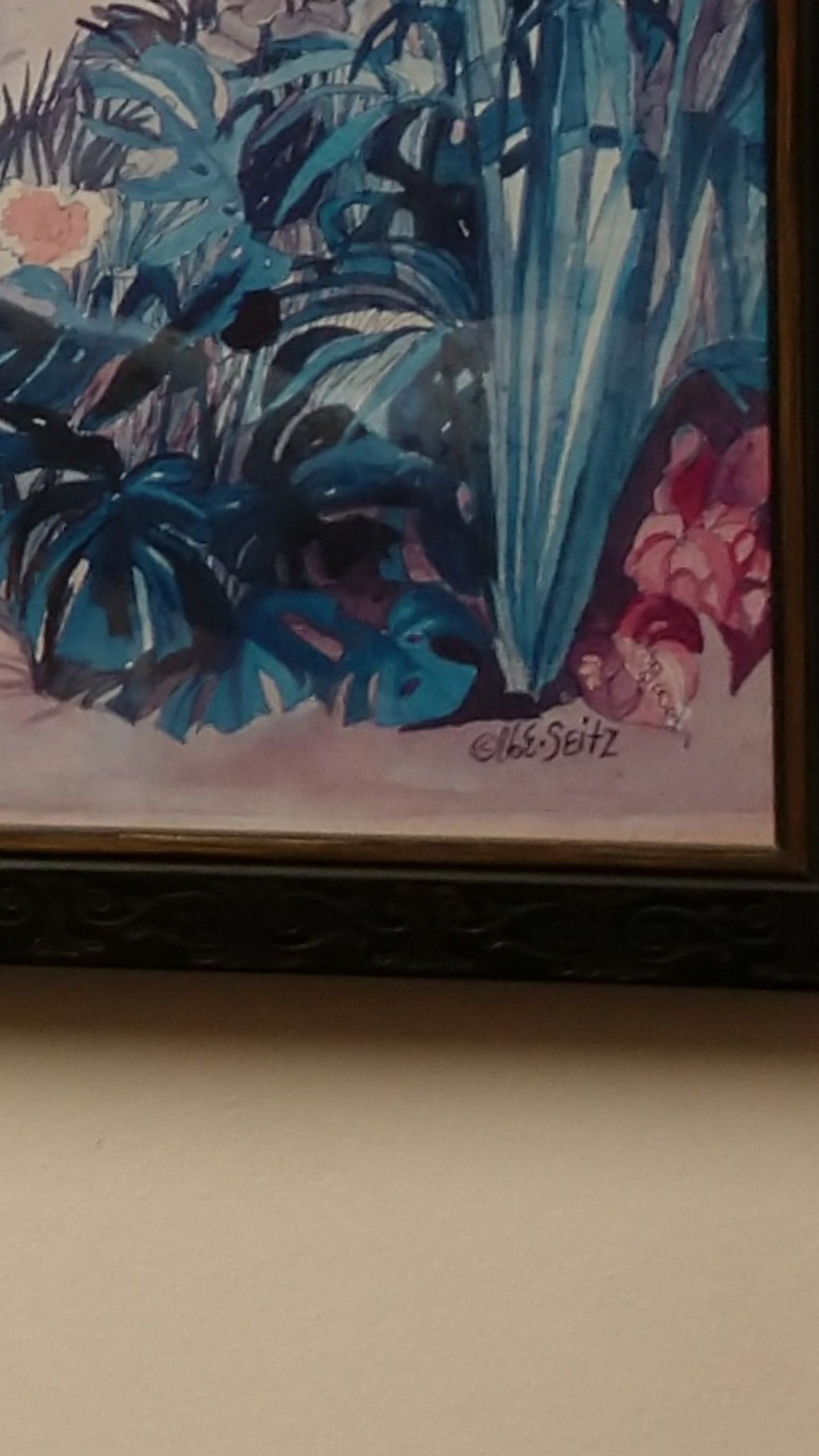 Gorgeous framed art that is signed