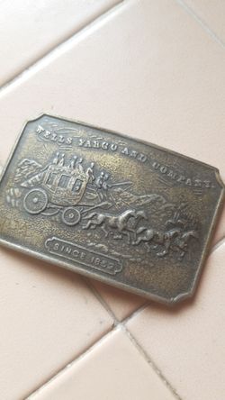 Old wells fargo belt buckle