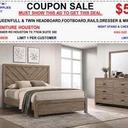 5pc Queen Size Bed Set 