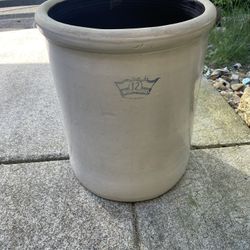 Vintage Robinson Ransbottom Blue Crown Pickle Crock