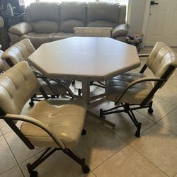 Kitchen Table And Chairs With Leaf Extender