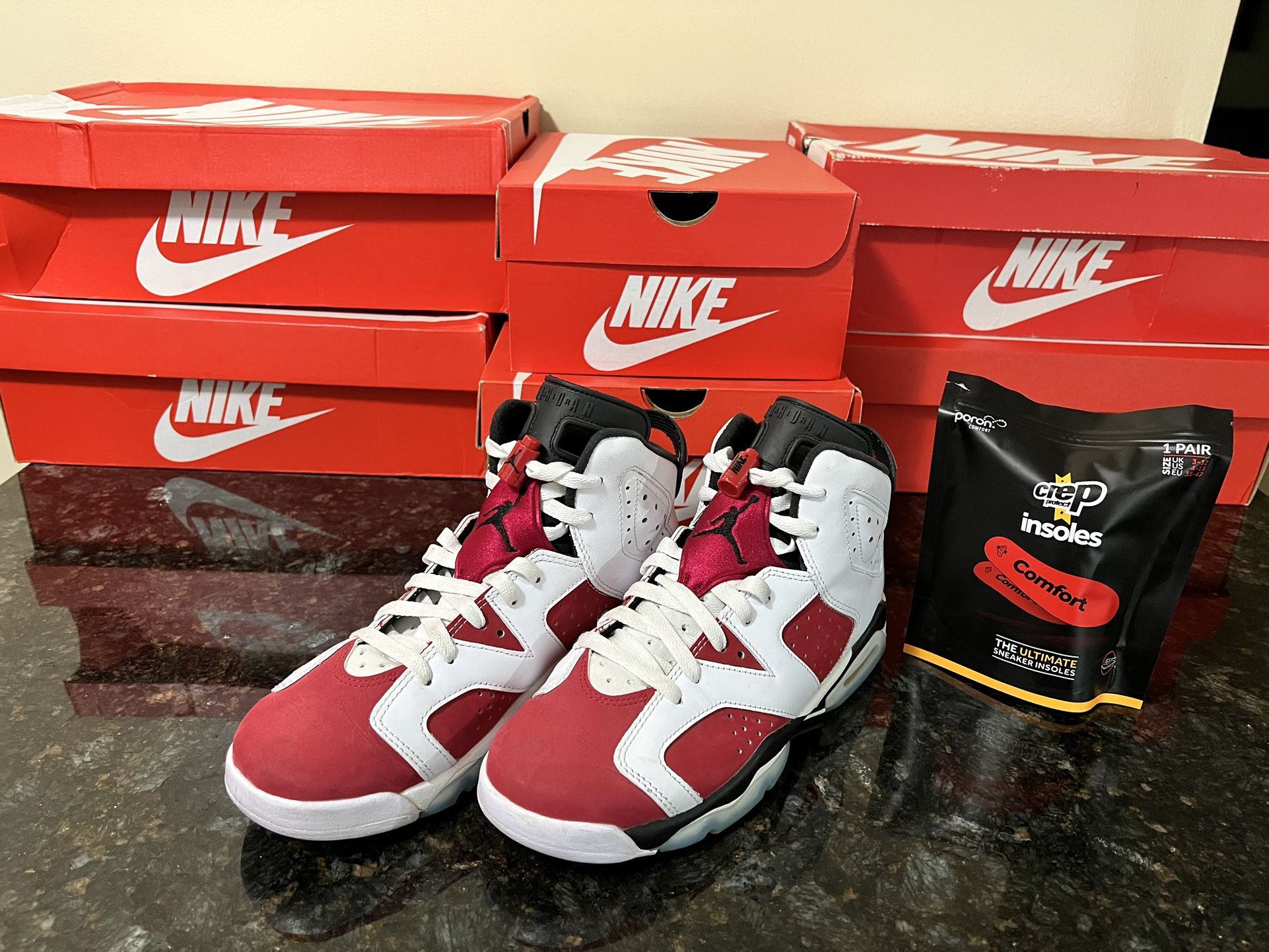 Red White Carmine Retro Nike Air Jordan Retro GS Carmine Shoes