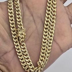 10kt Real Gold Miami Cuban Chain 6mm 20 Inches