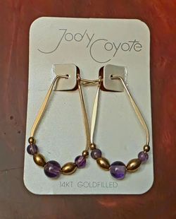 Beaded 14k goldfilled earrings