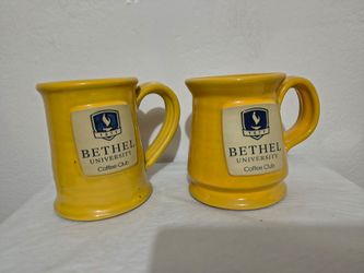 DENEEN POTTERY BETHEL UNIVERSITY COFFEE CLUB 2015 &2019  / MUGS