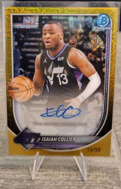 Isaiah Collier Bowman Chrome Auto Gold Refractor 15/50