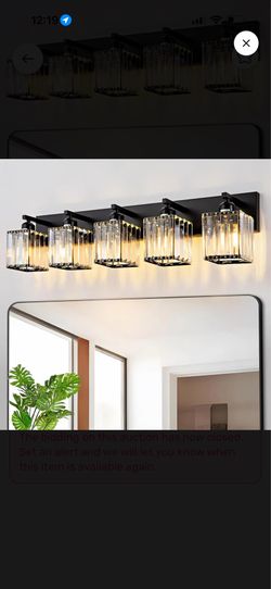 Crystal bathroom vanity lights