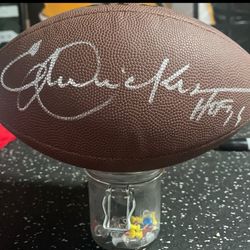 Signed full-size fooSigned full-size football by Eric Dickerson with hologram!