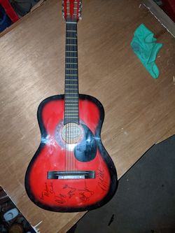 Crescent acoustic guitar