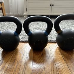 Set of 3 Kettlebells