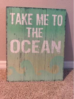 Wall decor ocean sign