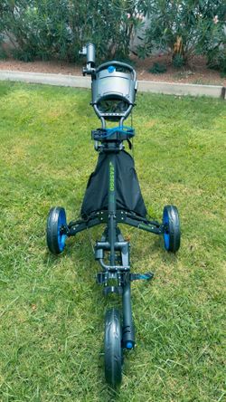 EASEGO Foldable Golf Push Cart 3 Wheel Compact Caddy