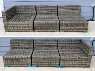 Outdoor Wicker Patio Furniture Set – 6 Seats