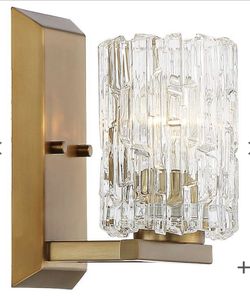 Brass Crystal Sconces