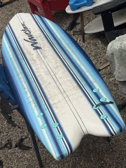 5’8 Wavestorm Modern Retro Quad fish soft top surfboard