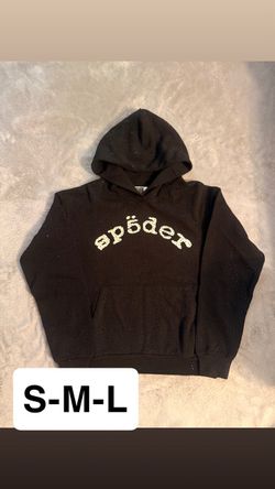 Sp5der Black VVS Graphic Pullover Hoodie